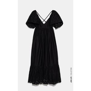 NWT Zara Openwork Embroidered Dress, Medium
